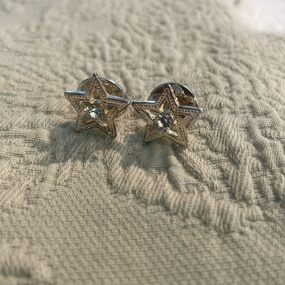 Judith Ripka set of 2 star pendants sterling silver